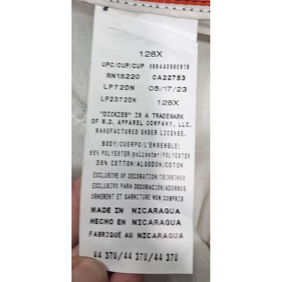 New Dickies Size 44 Flex Relaxed Fit Cargo Work Pants Black Uniform Straight Leg - Picture 10 of 16